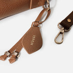 Cartera aurora de cuero para mujer - Miel