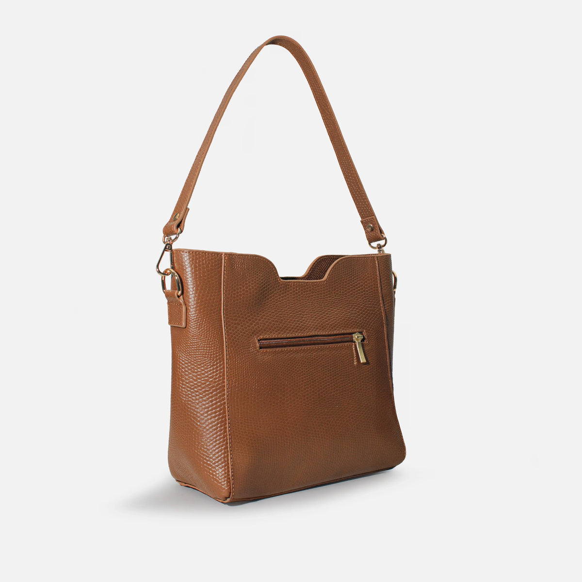 Cartera aurora de cuero para mujer - Miel