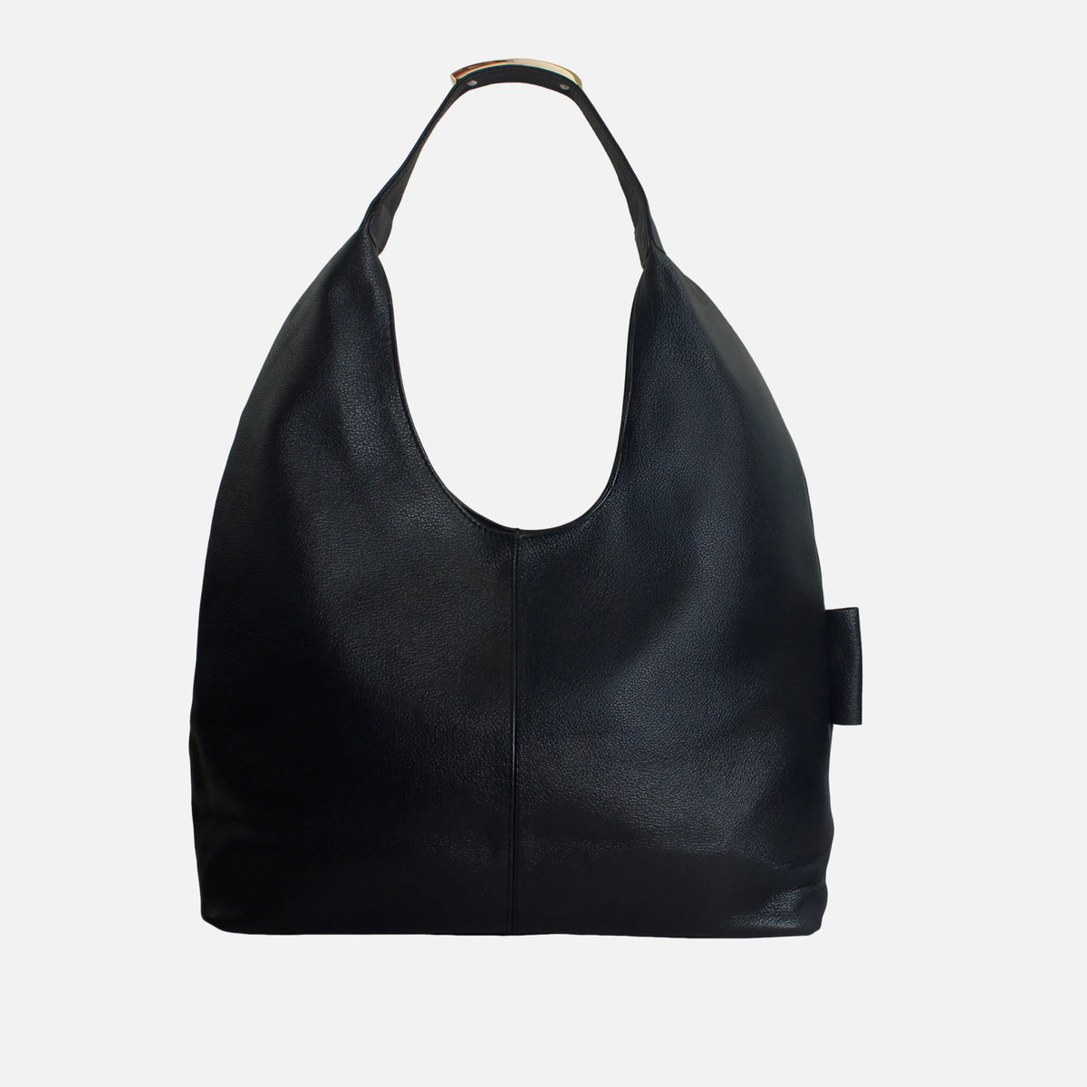 Cartera virginia de cuero para mujer - Negro