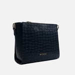 Bolso manos libres nicoletta de cuero para mujer - Negro
