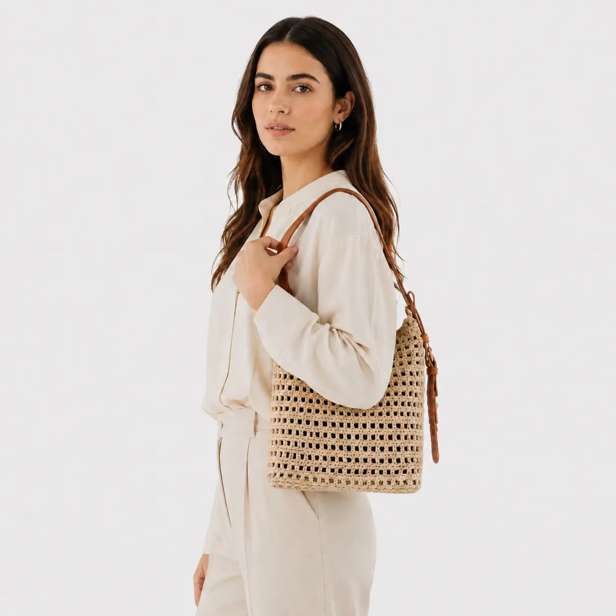 Cartera jacinta de sintético para mujer - Miel