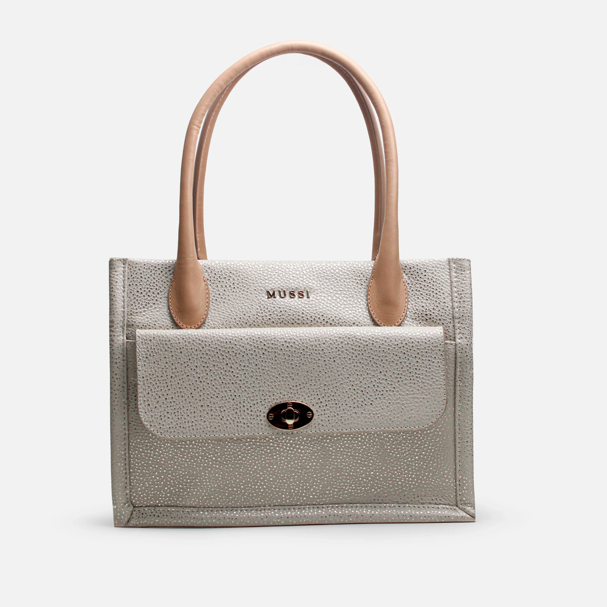 Cartera melisa de cuero para mujer - Hueso