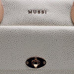 Cartera melisa de cuero para mujer - Hueso