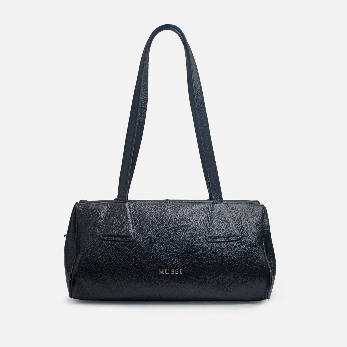 Cartera faisan de cuero para mujer - Negro