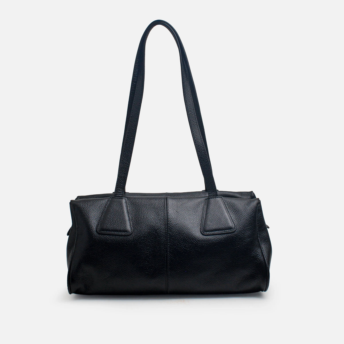 Cartera faisan de cuero para mujer - Negro