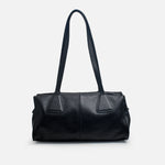 Cartera faisan de cuero para mujer - Negro
