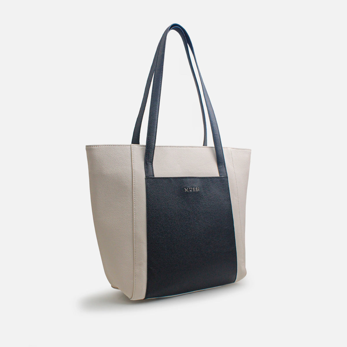 Cartera ginebra de cuero para mujer - Beige