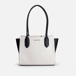 Cartera celsia de cuero para mujer - Hueso