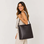 Cartera citrina de sintético para mujer - Café