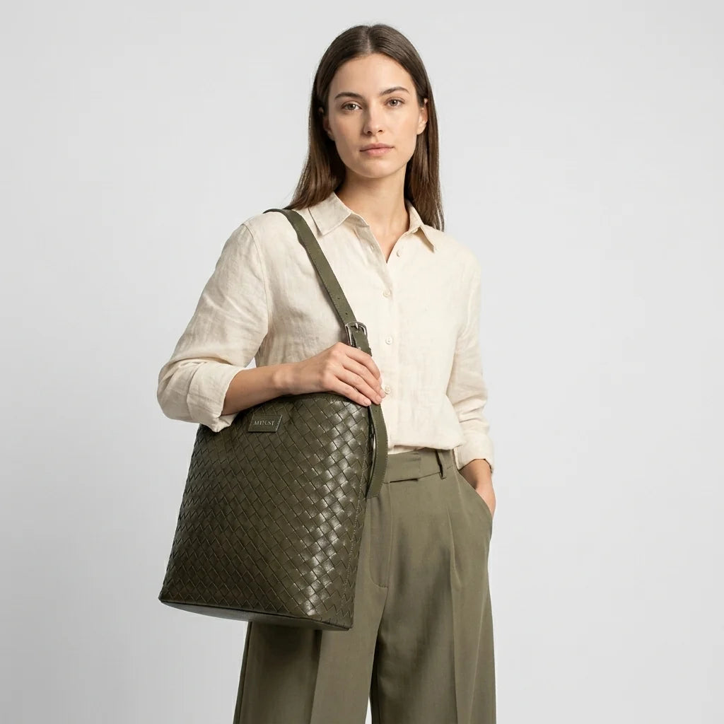 Cartera citrina de sintético para mujer - Verde