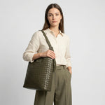 Cartera citrina de sintético para mujer - Verde