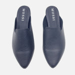 Zueco plano catalina de sintético para mujer - Negro