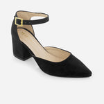 Tacones ersa de textil para mujer - Negro