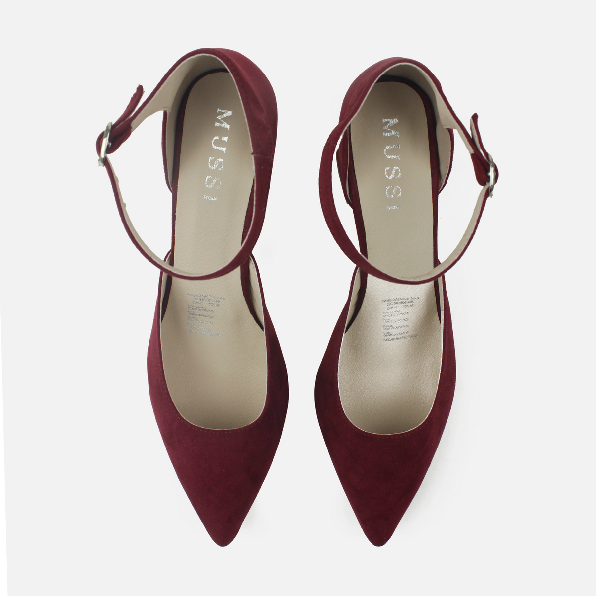 Tacones ersa de sintético para mujer - Vino