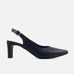 Tacones antilen de cuero para mujer - Negro