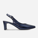 Tacones antilen de cuero para mujer - Azul