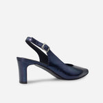 Tacones antilen de cuero para mujer - Azul