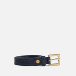 Correa selia de cuero para mujer - Negro