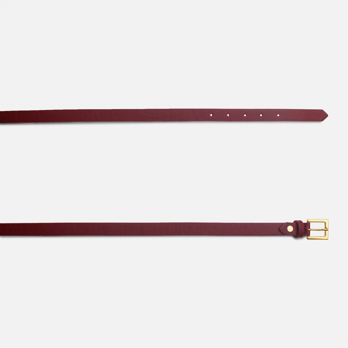 Correa selia de cuero para mujer - Rojo