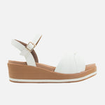 Sandalia confort nicola de sintético para mujer - Hueso