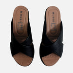 Sandalia confort leandra de sintético para mujer - Negro