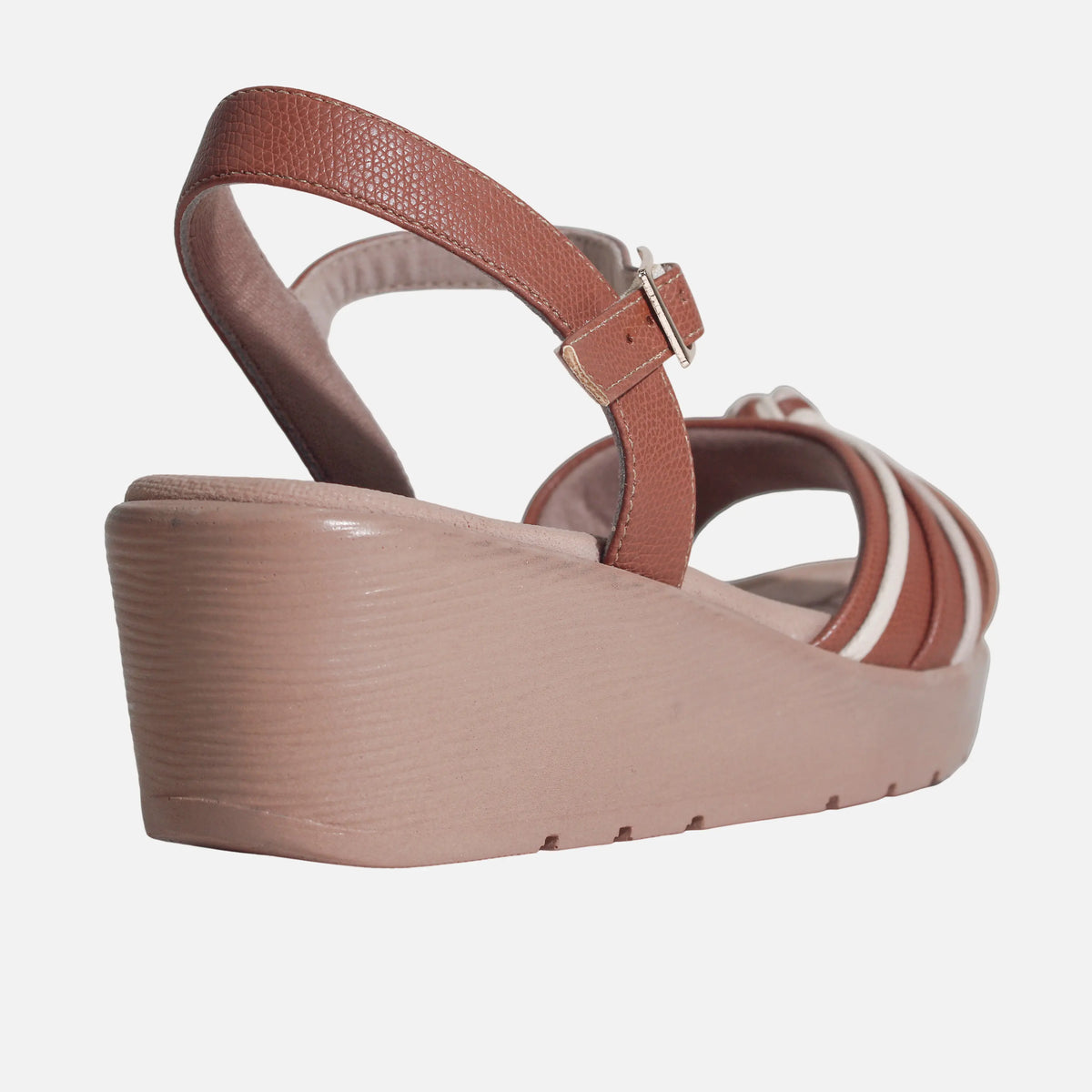 Sandalia confort madonna de sintético para mujer - Miel