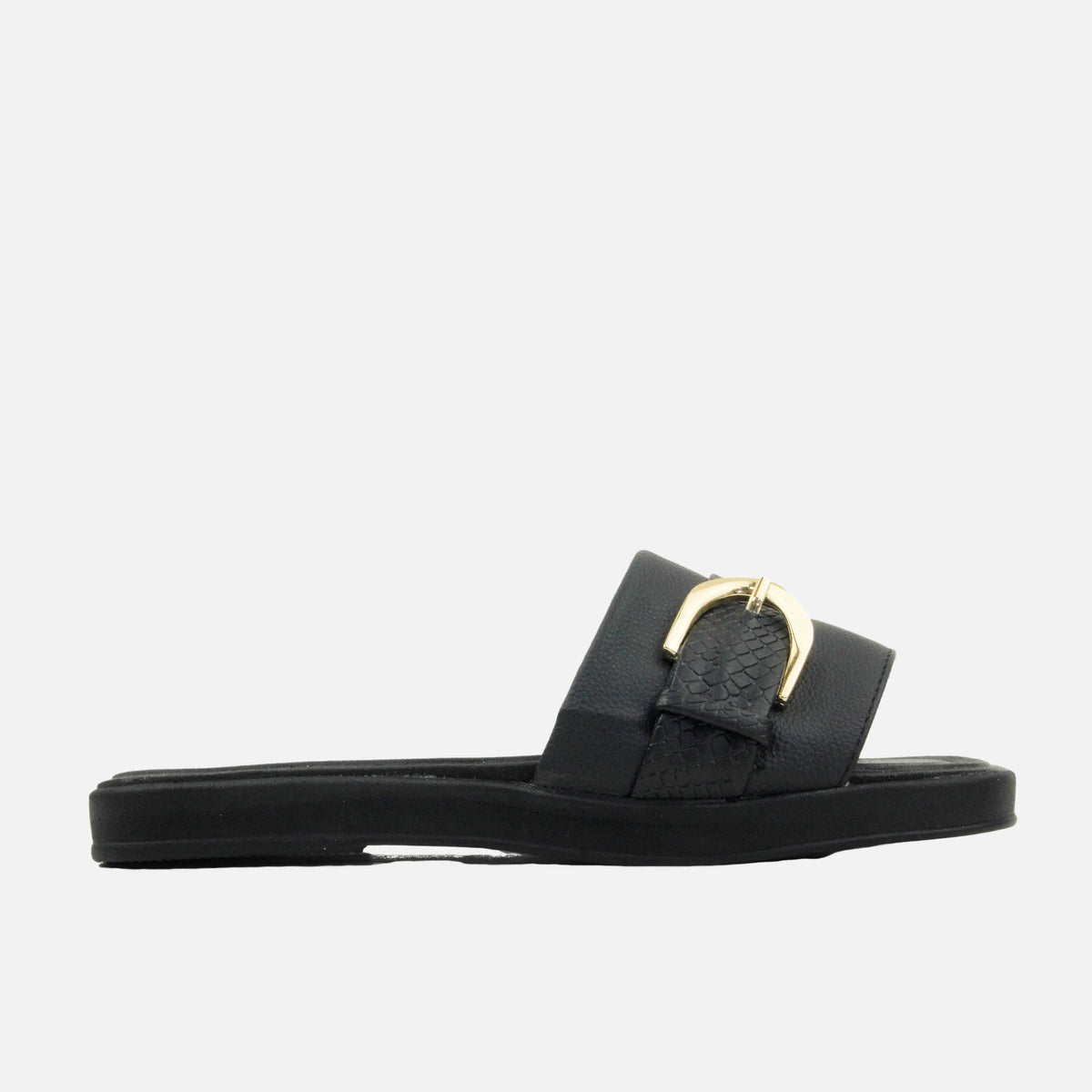 Sandalia confort amara de sintético para mujer - Negro
