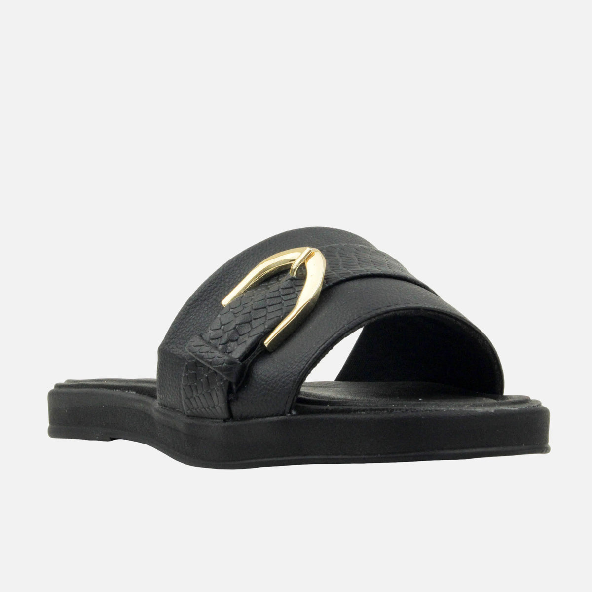 Sandalia confort amara de sintético para mujer - Negro