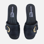 Sandalia confort amara de sintético para mujer - Negro