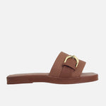 Sandalia confort amara de sintético para mujer - Miel