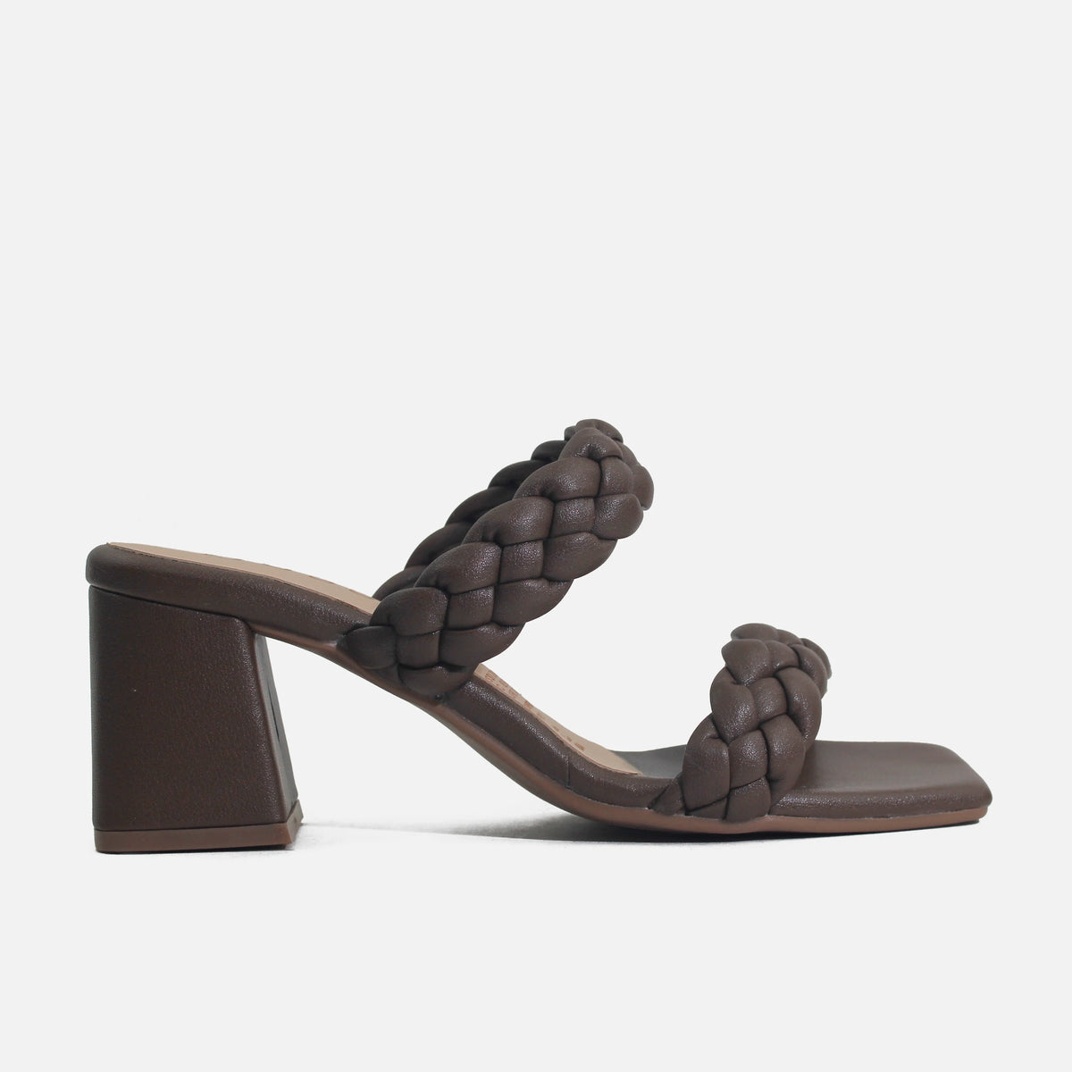 Sandalia tacon alessandra de sintético para mujer - Café