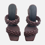 Sandalia tacon alessandra de sintético para mujer - Vino