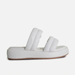 Sandalia flatform annika de sintético para mujer - Hueso