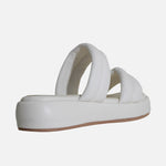 Sandalia flatform annika de sintético para mujer - Hueso