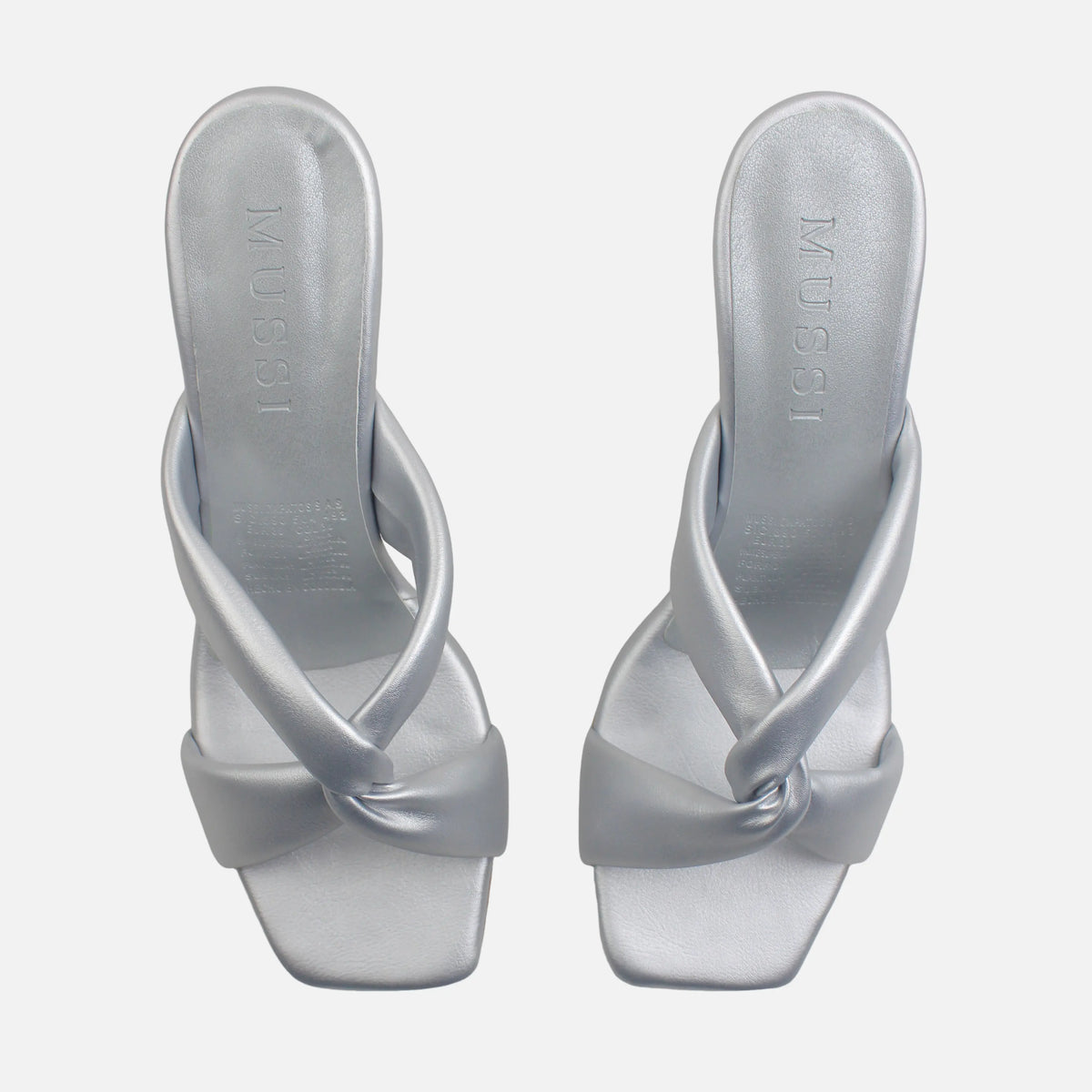 Sandalia tacon julieta de sintético para mujer - Plateado