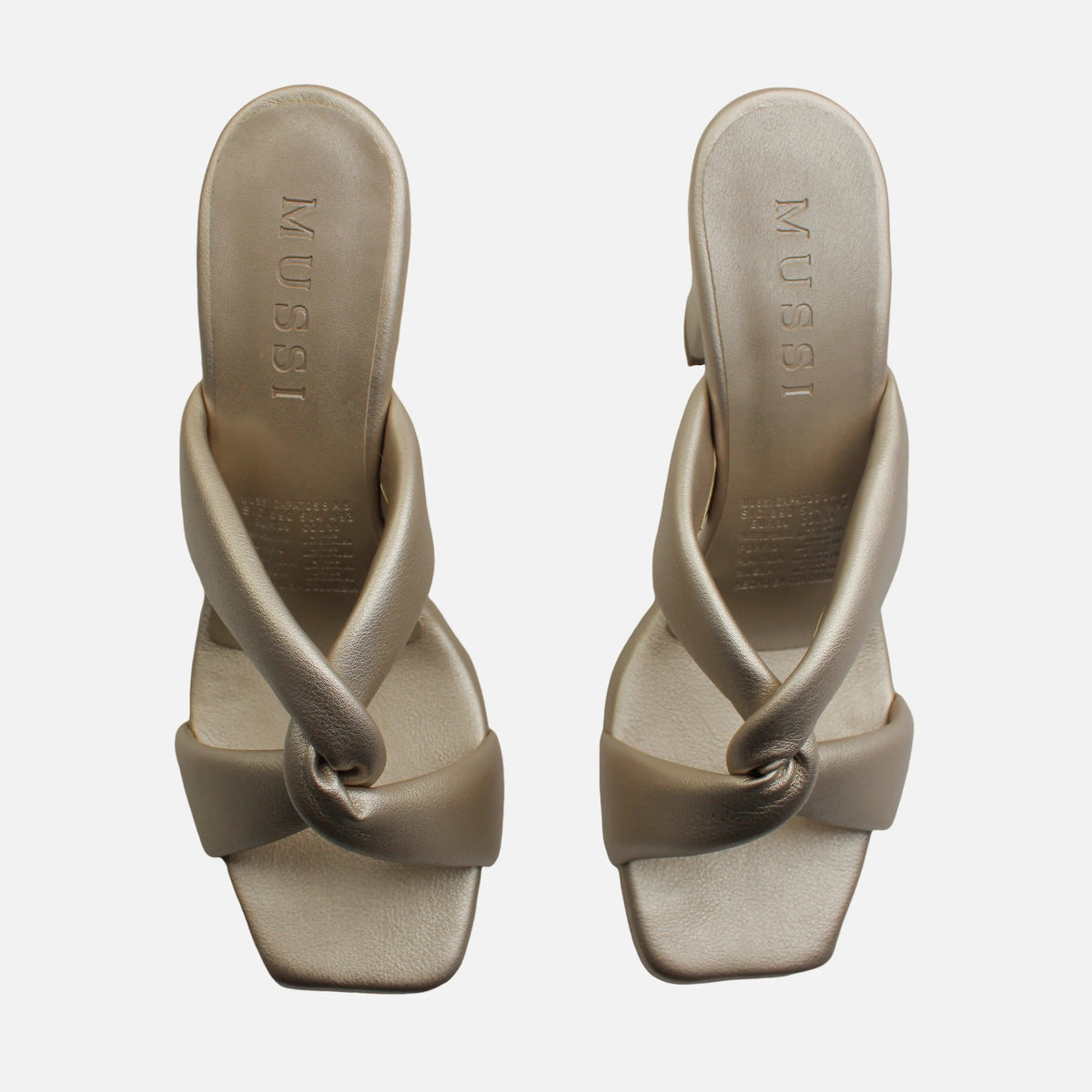 Sandalia tacon julieta de sintético para mujer - Oro