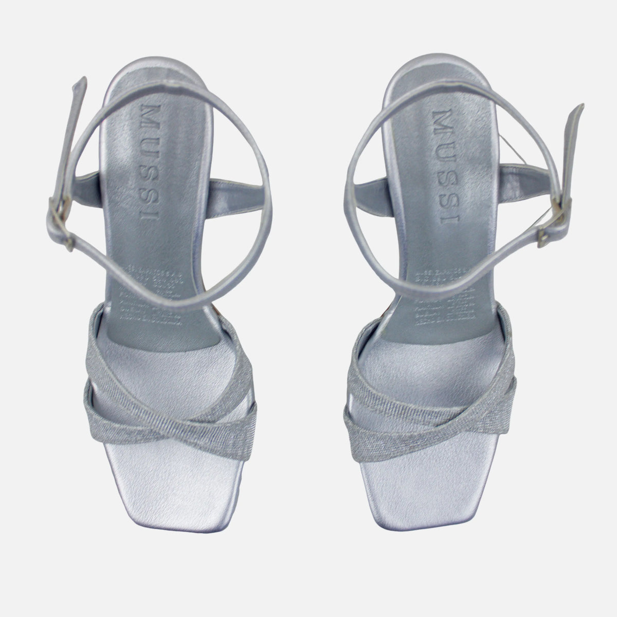 Sandalia tacon elisa de sintético para mujer - Plateado