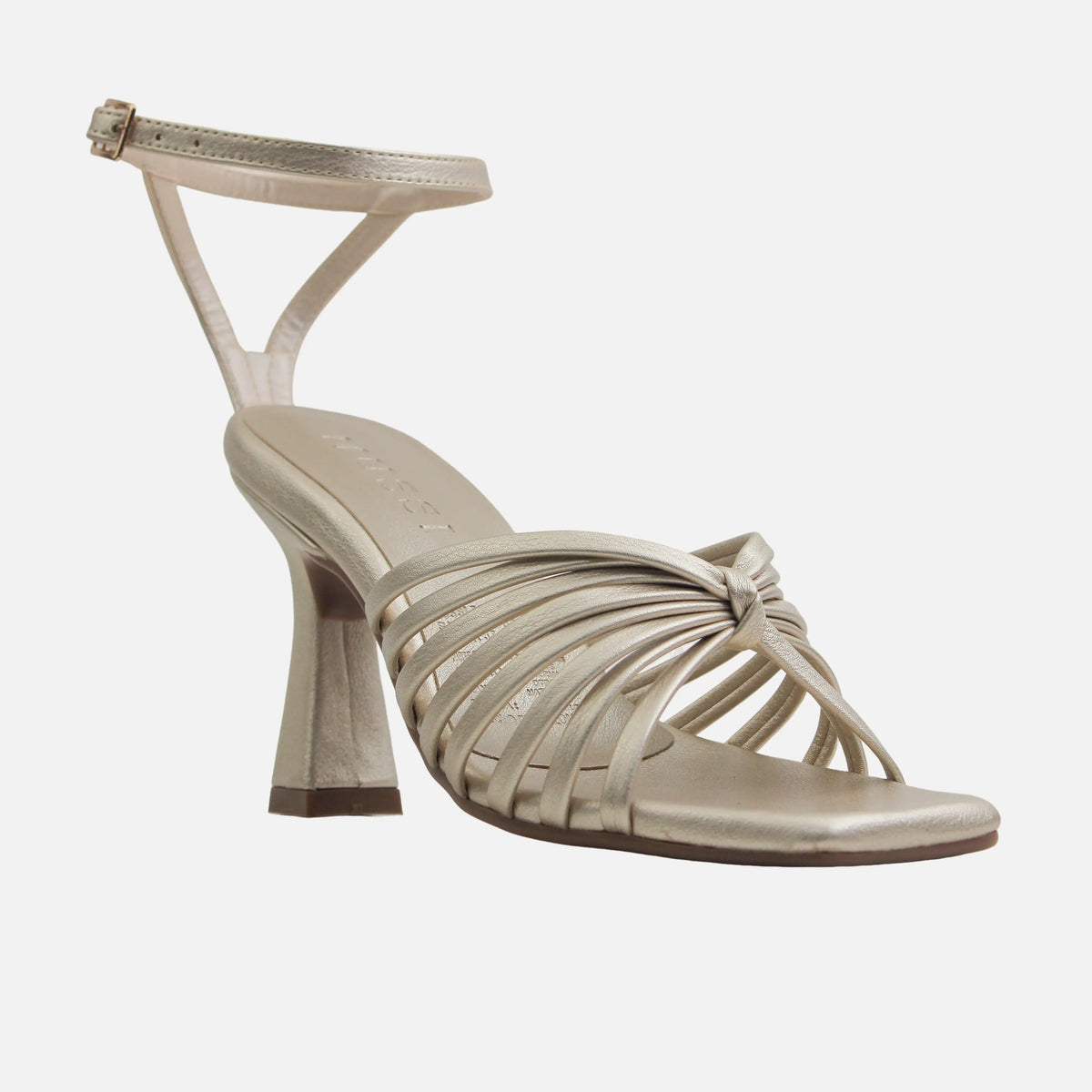 Sandalia tacon maris de sintético para mujer - Oro