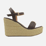 Sandalia plataforma sanna de sintético para mujer - Café