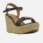 Sandalia plataforma sanna de sintético para mujer - Café