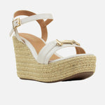 Sandalia plataforma sanna de sintético para mujer - Hueso