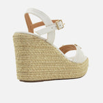 Sandalia plataforma sanna de sintético para mujer - Hueso