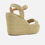 Sandalia plataforma suzie de sintético para mujer - Beige