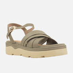 Sandalia chunky iris de sintético para mujer - Taupe