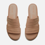 Sandalia chunky ester de sintético para mujer - Almendra