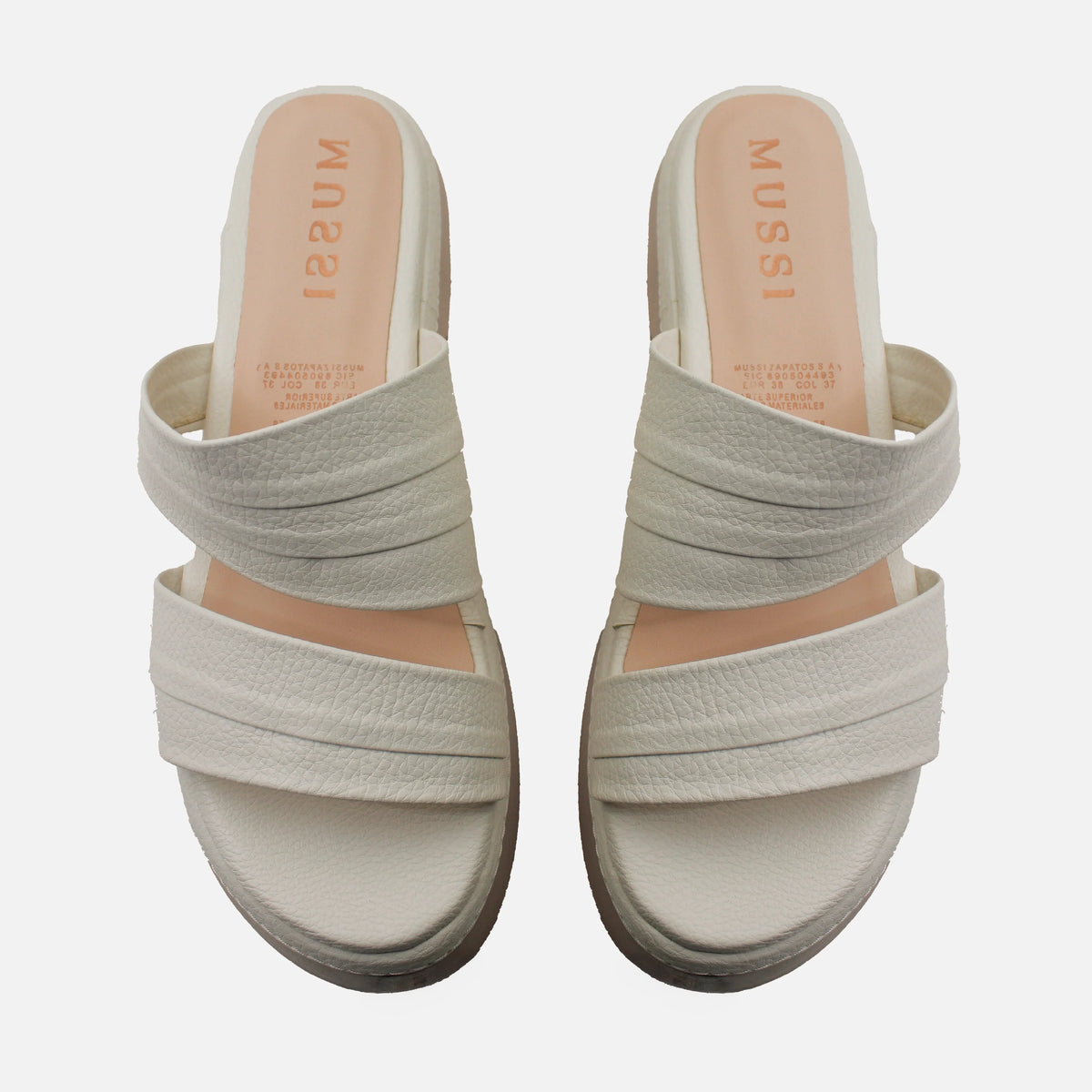 Sandalia chunky ester de sintético para mujer - Hueso