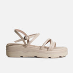 Sandalia chunky sabrina de sintético para mujer - Beige