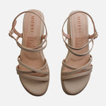 Sandalia chunky sabrina de sintético para mujer - Beige