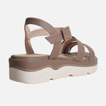Sandalia chunky elizabeth de sintético para mujer - Taupe