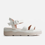 Sandalia chunky elizabeth de sintético para mujer - Hueso